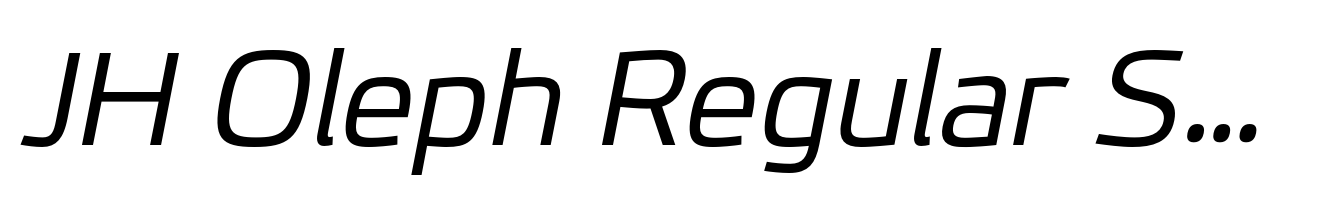 JH Oleph Regular Semi Expanded Italic